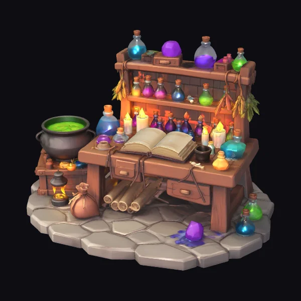 Alchemist's Workshop Scene