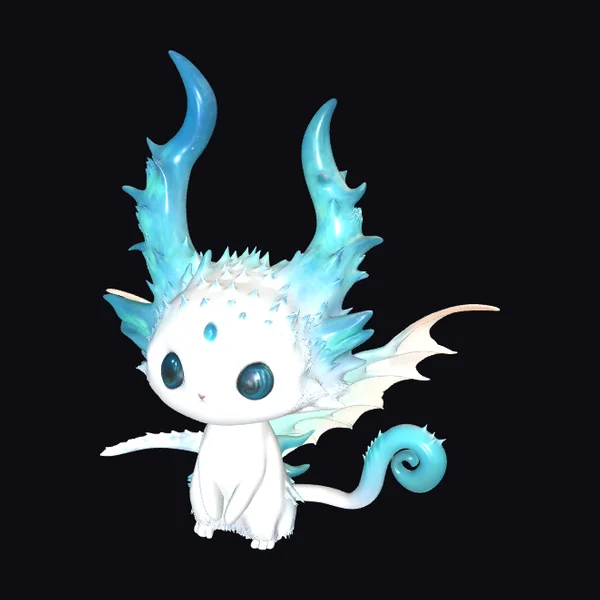 Cute Ice Dragon Creature