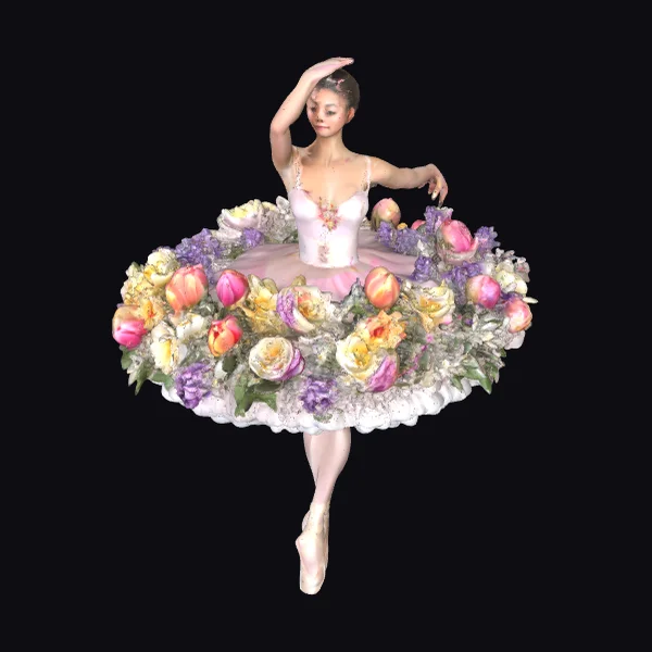 Floral Pink Ballerina