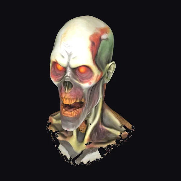 Bald Zombie Head