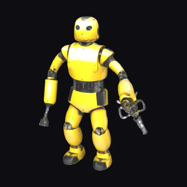 Yellow Robot Warrior