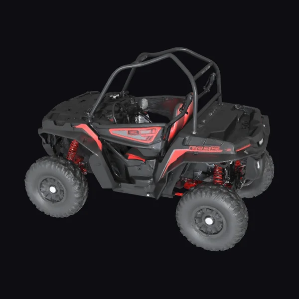 Black Red Off-Road Vehicle