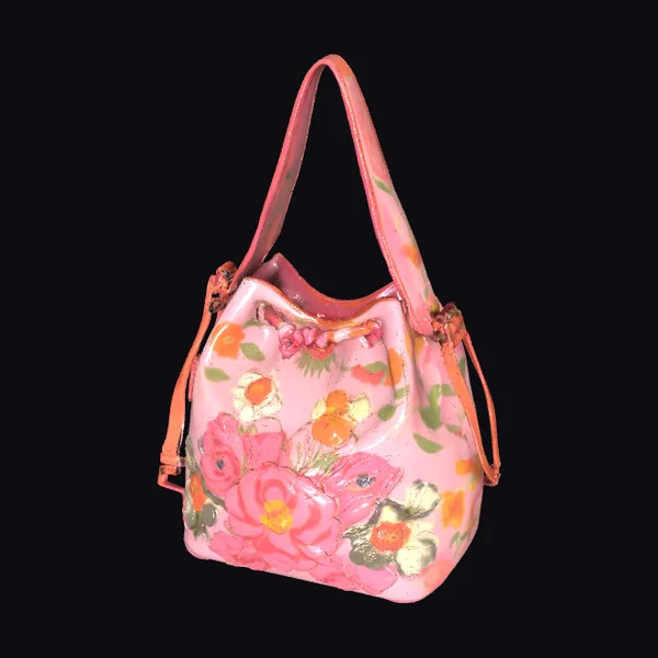 Pink Floral Handbag