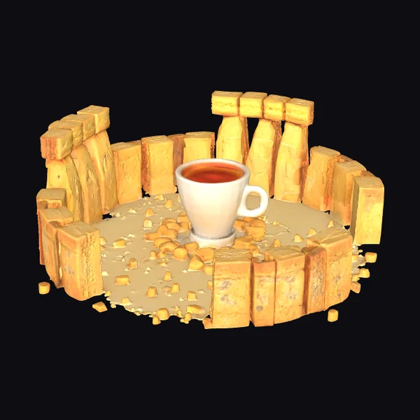 Biscuit Circle with Tea