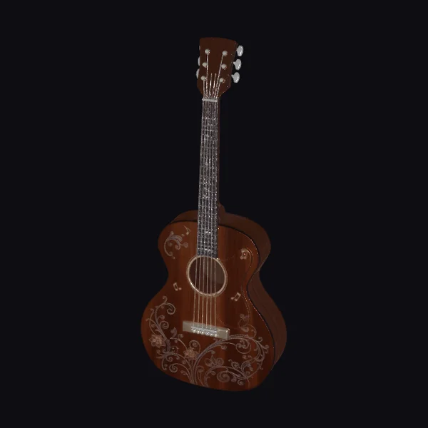 Ornate Acoustic Guitar