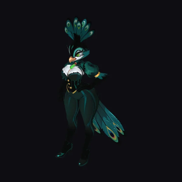Midnight Peacock Enchantress