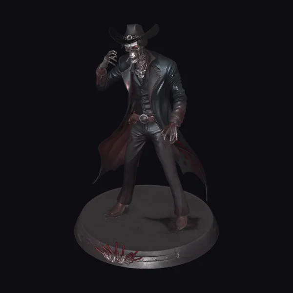 Zombie Cowboy Figurine