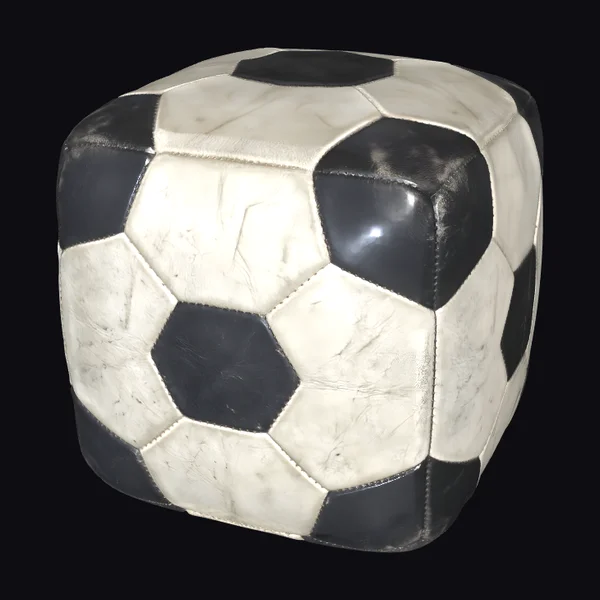 Square Soccer Ball Ottoman