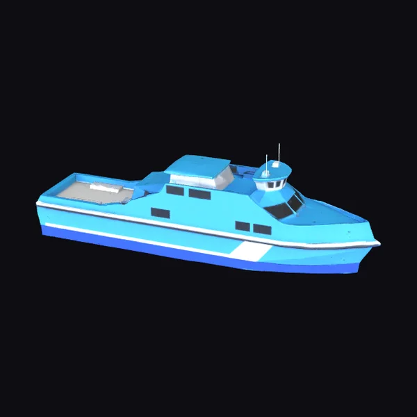 Simple Low Poly Ferry
