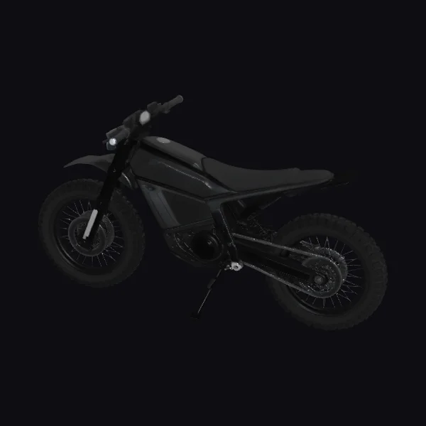 Black Electric Dirt Bike