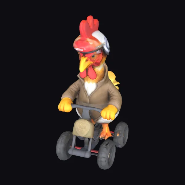 Chicken on Tricycle