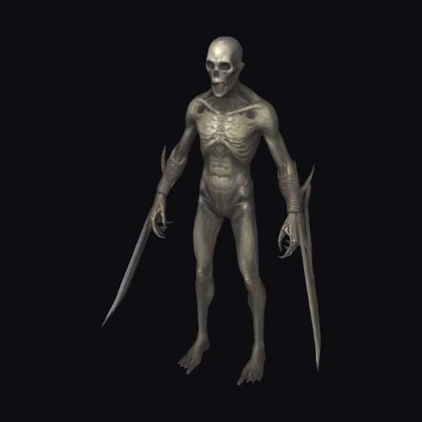 Bald Skeleton Warrior