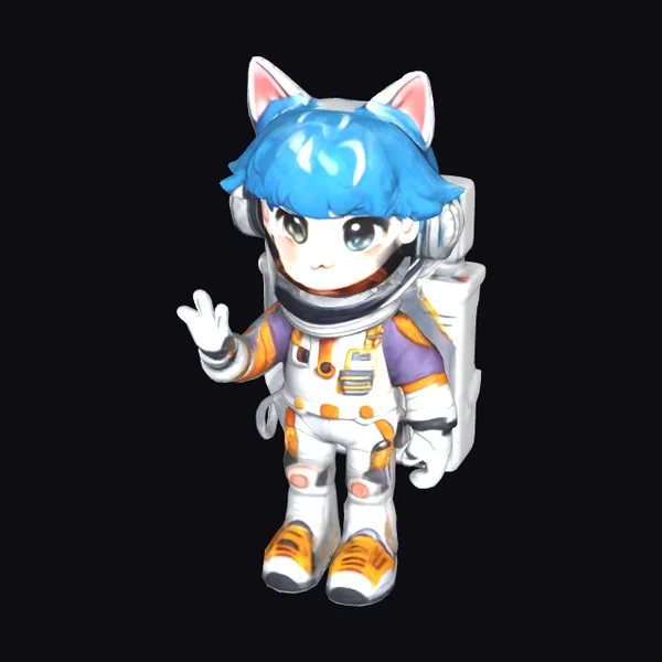 Astronaut Kitty Kid
