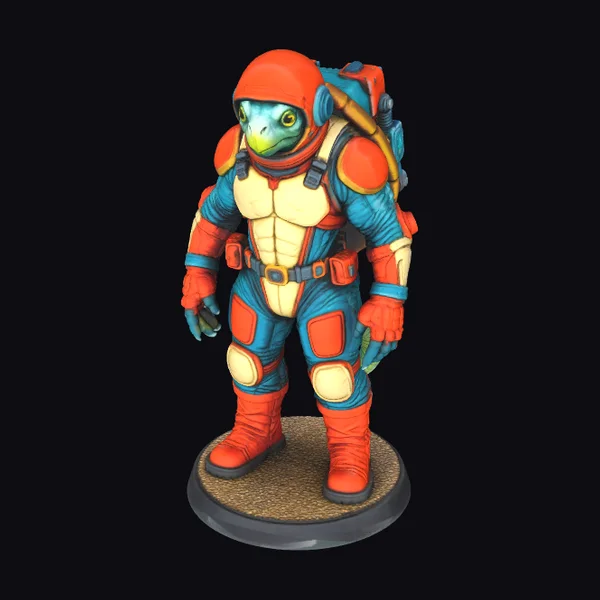 Astronaut Lizard Explorer