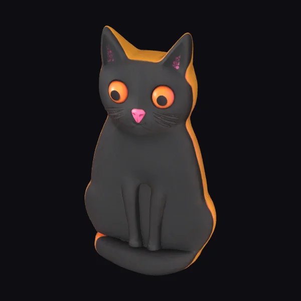 Black Cat Figurine