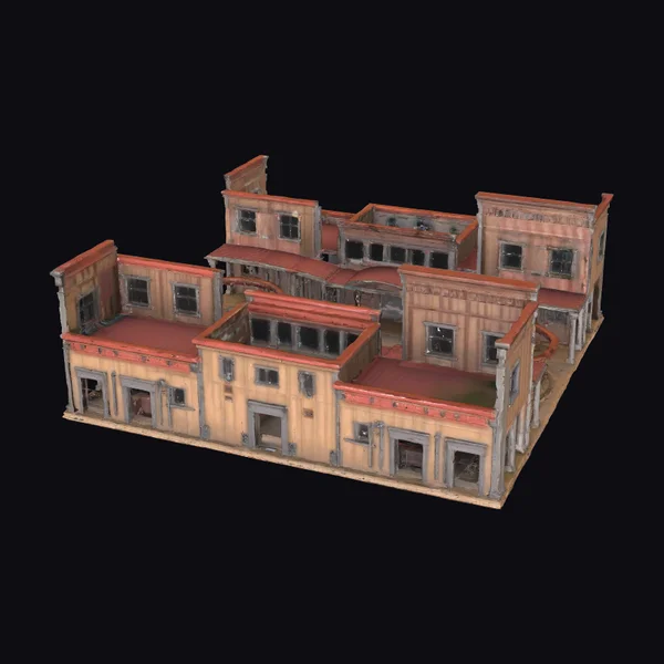 Abandoned Western Town Square