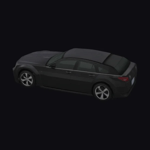 Black Sedan Car