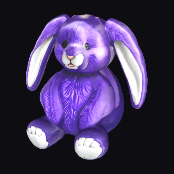 Purple Plush Bunny