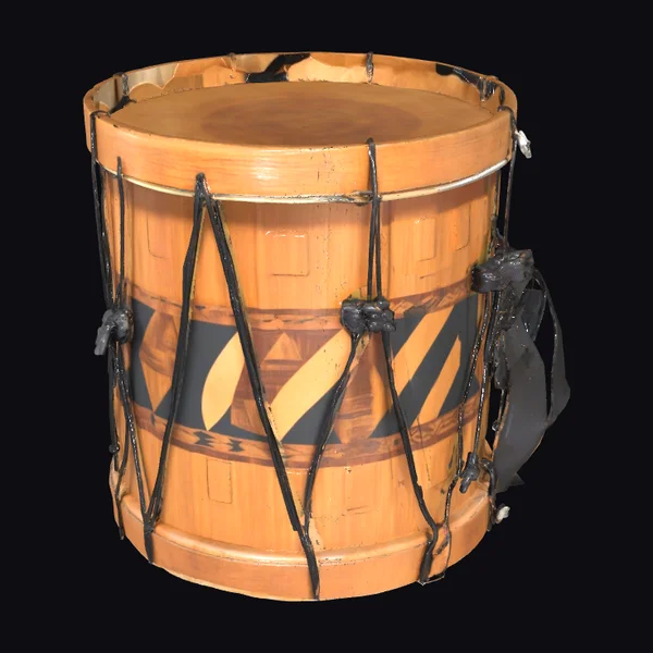Wooden Drum with Straps