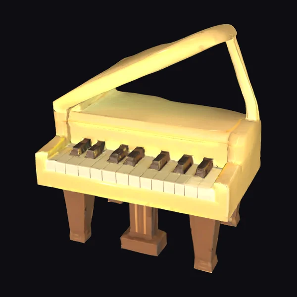 Golden Piano Instrument