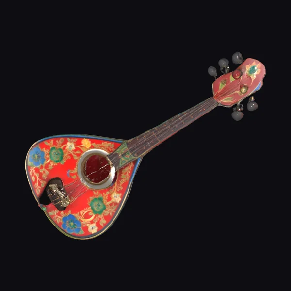 Vibrant Floral Balalaika