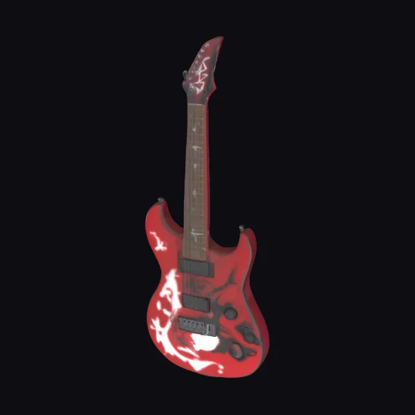 Red Electric Guitar