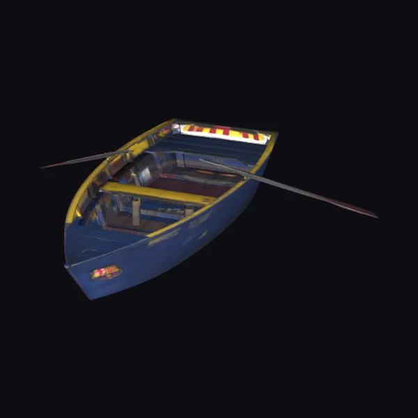 Blue Rowing Boat