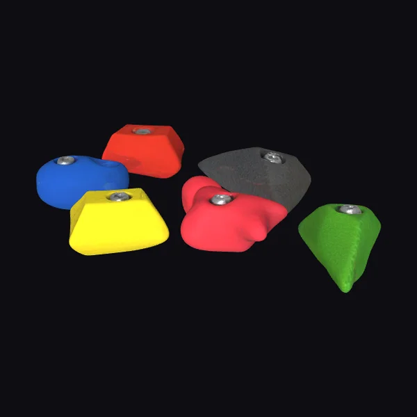 Colorful Climbing Holds