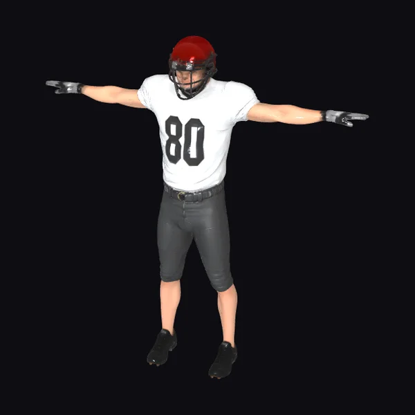 American Football Player T-Pose