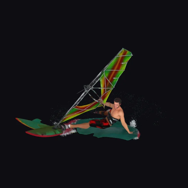 Windsurfer in Action