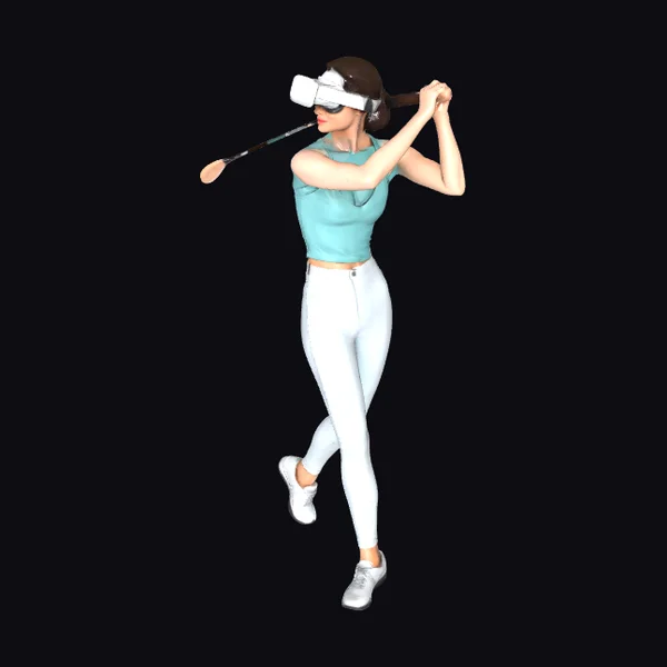 Slim Woman VR Golfer