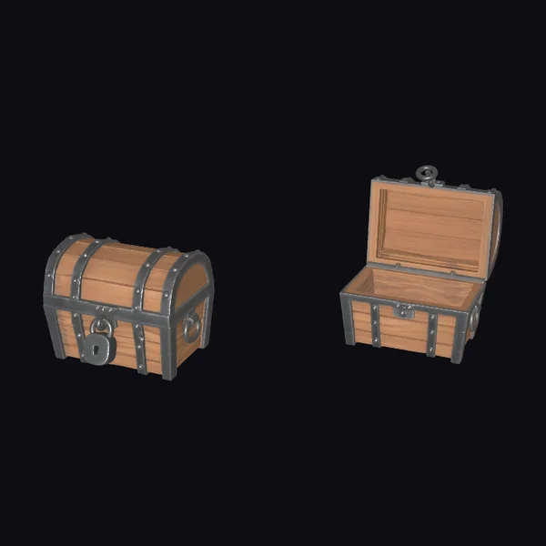 Wooden Treasure Chest