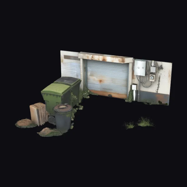 Rusty Roll-Up Door Alley