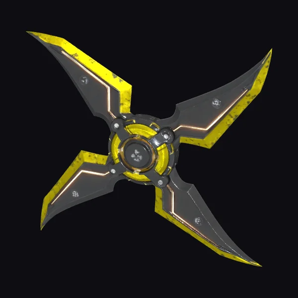 Yellow Black Shuriken