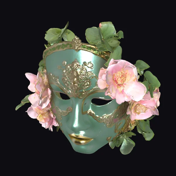 Venetian Emerald Mask