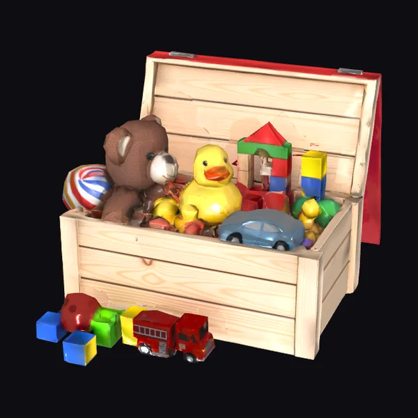 Toy Chest with Treasures