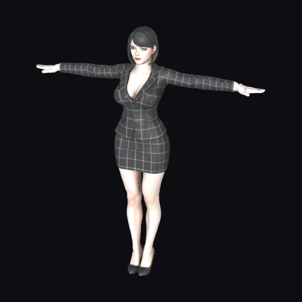 Businesswoman T-Pose