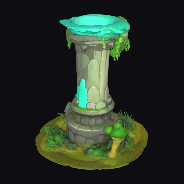 Ancient Glowing Column
