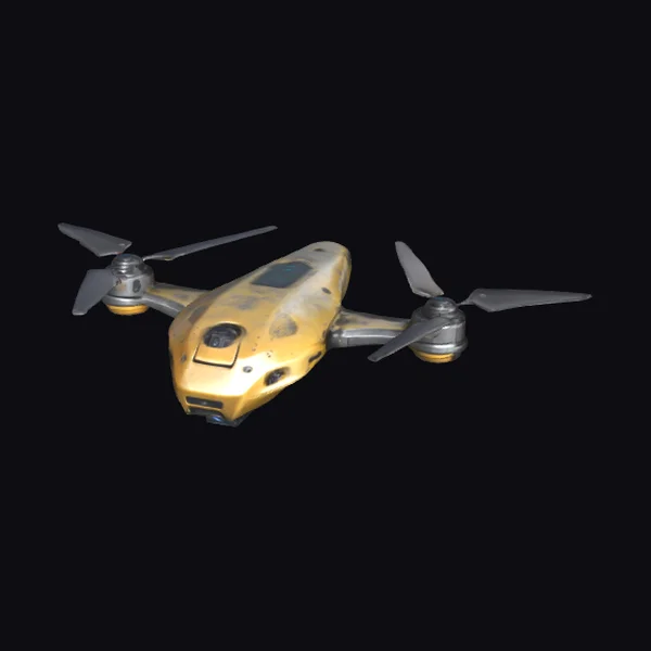 Worn Metal Survival Drone