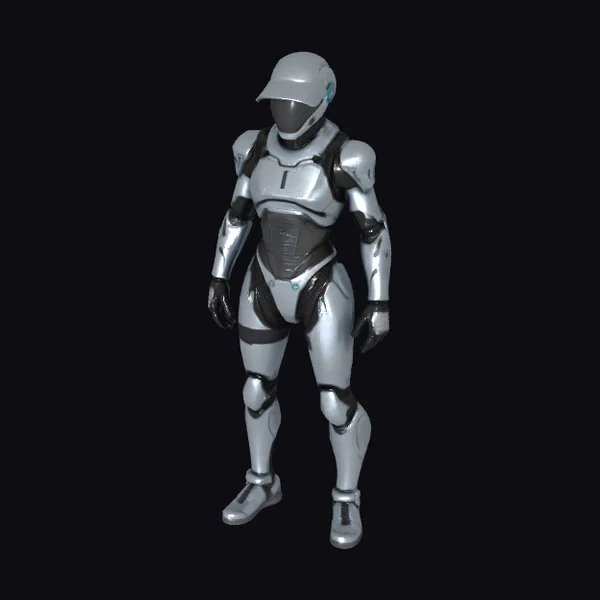 Silver Tactical Armor Suit