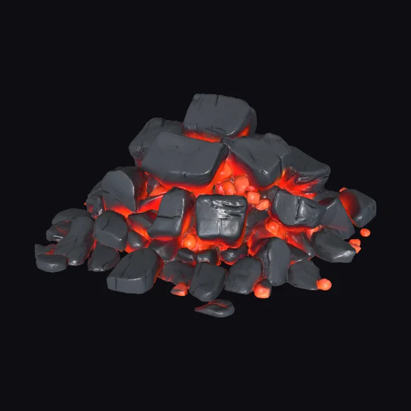 Glowing Coal Pile
