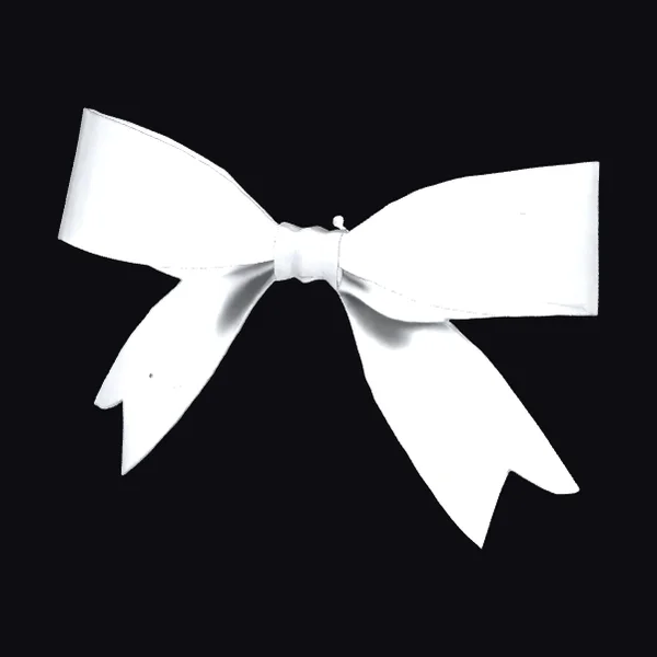 White Satin Ribbon Bow