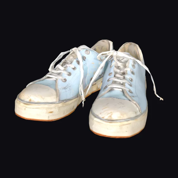 Worn Out White Sneakers