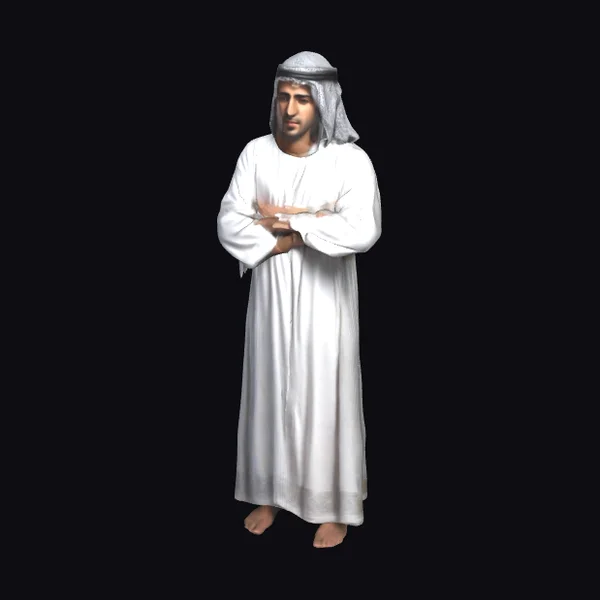 Arab in White Robe