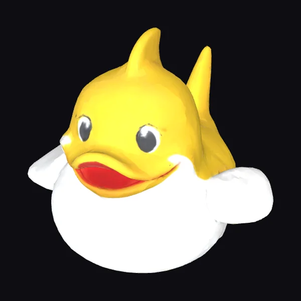 Yellow Shark Rubber Duck
