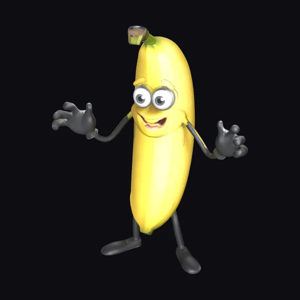Cartoon Banana Character