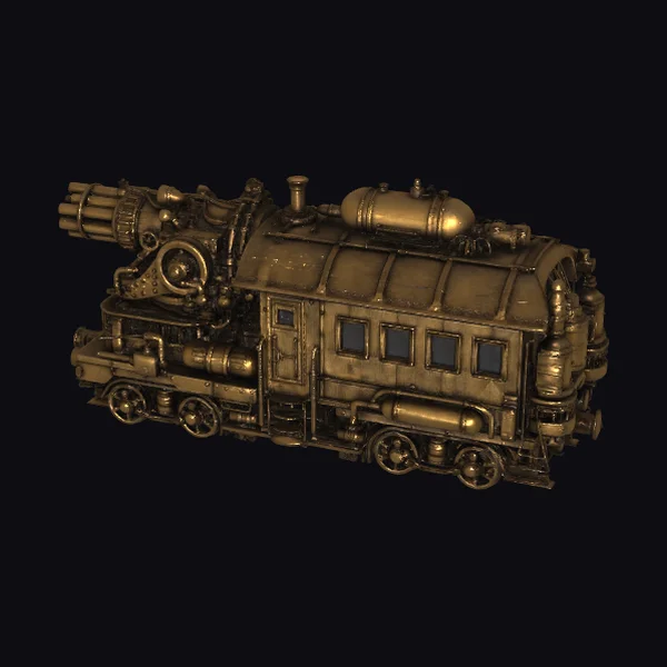 Brass Steam Locomotive