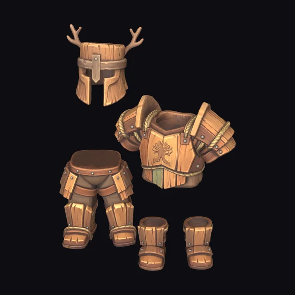 Wooden Knight Armor Set