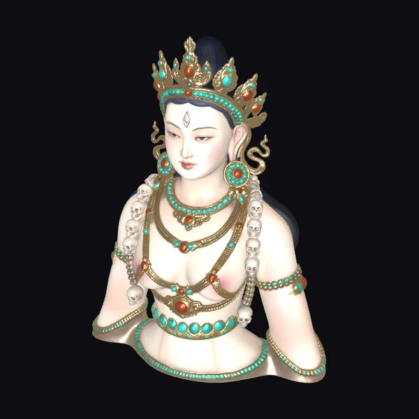 Turquoise Goddess Bust