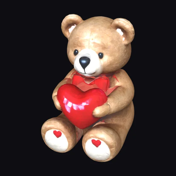 Valentine Bear with Heart